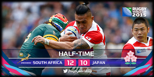 Springboks v Japan HT RWC 2015